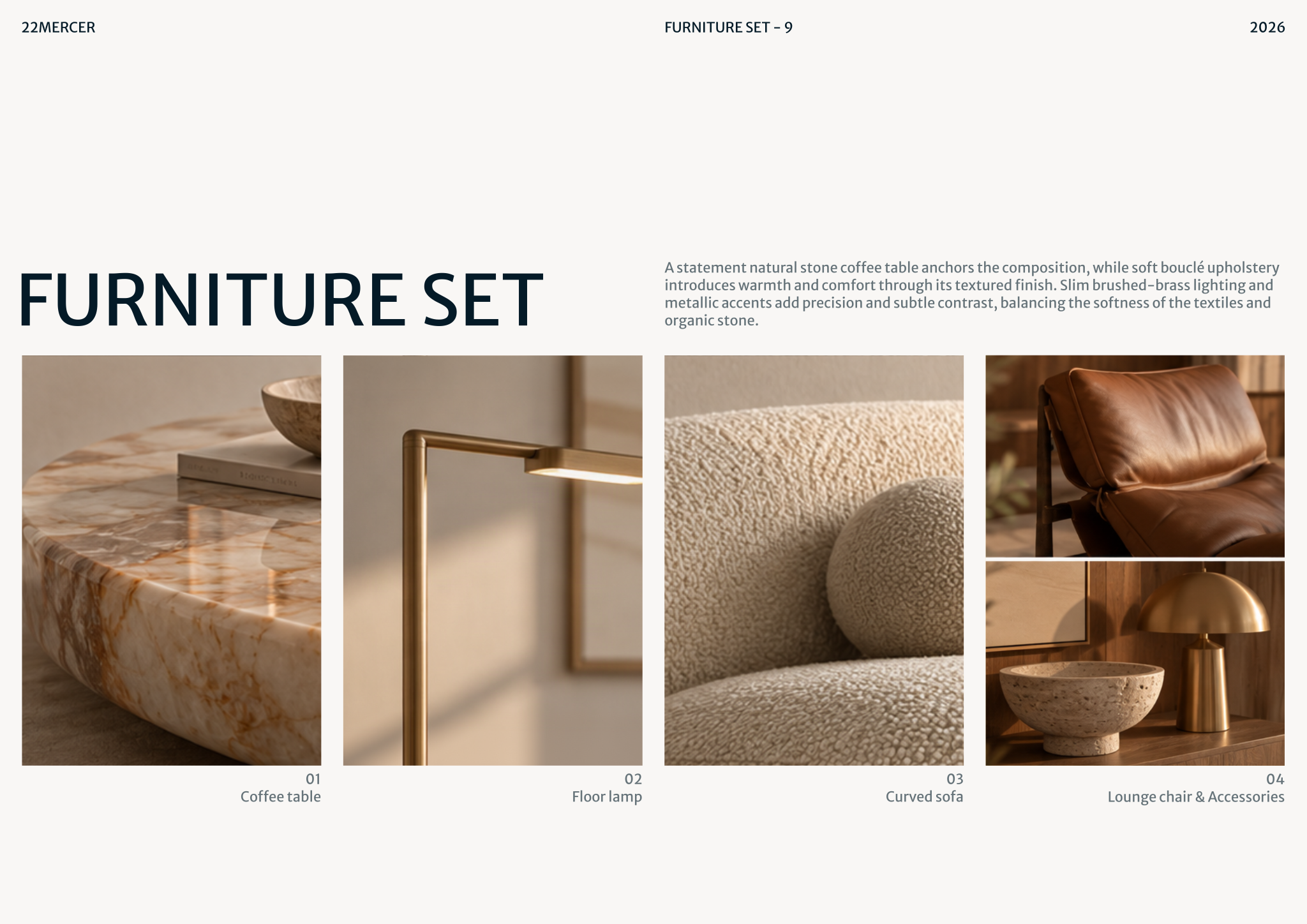 22 MERCER - Materials & FF&E template preview
