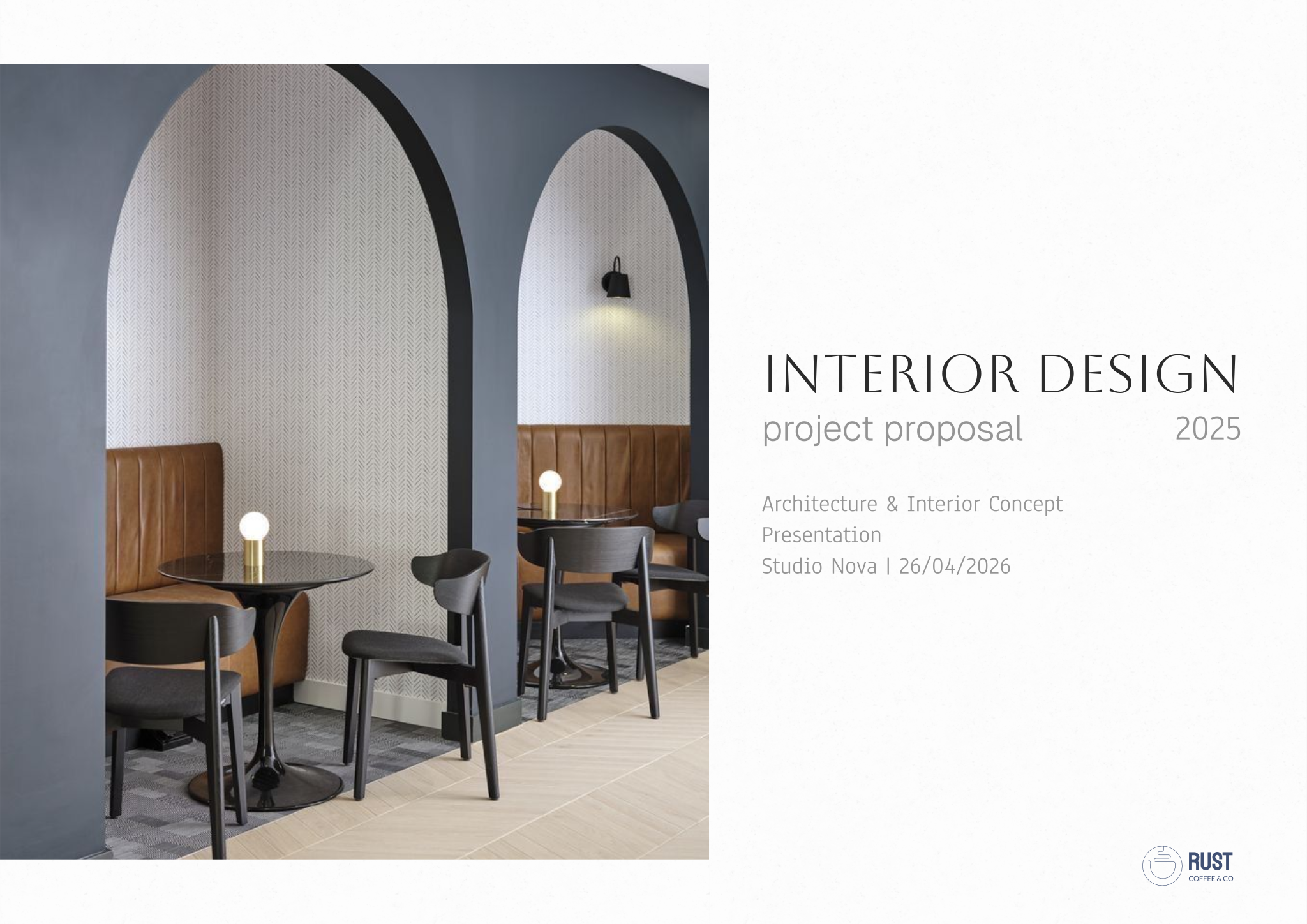 Coffee shop drawing set template preview