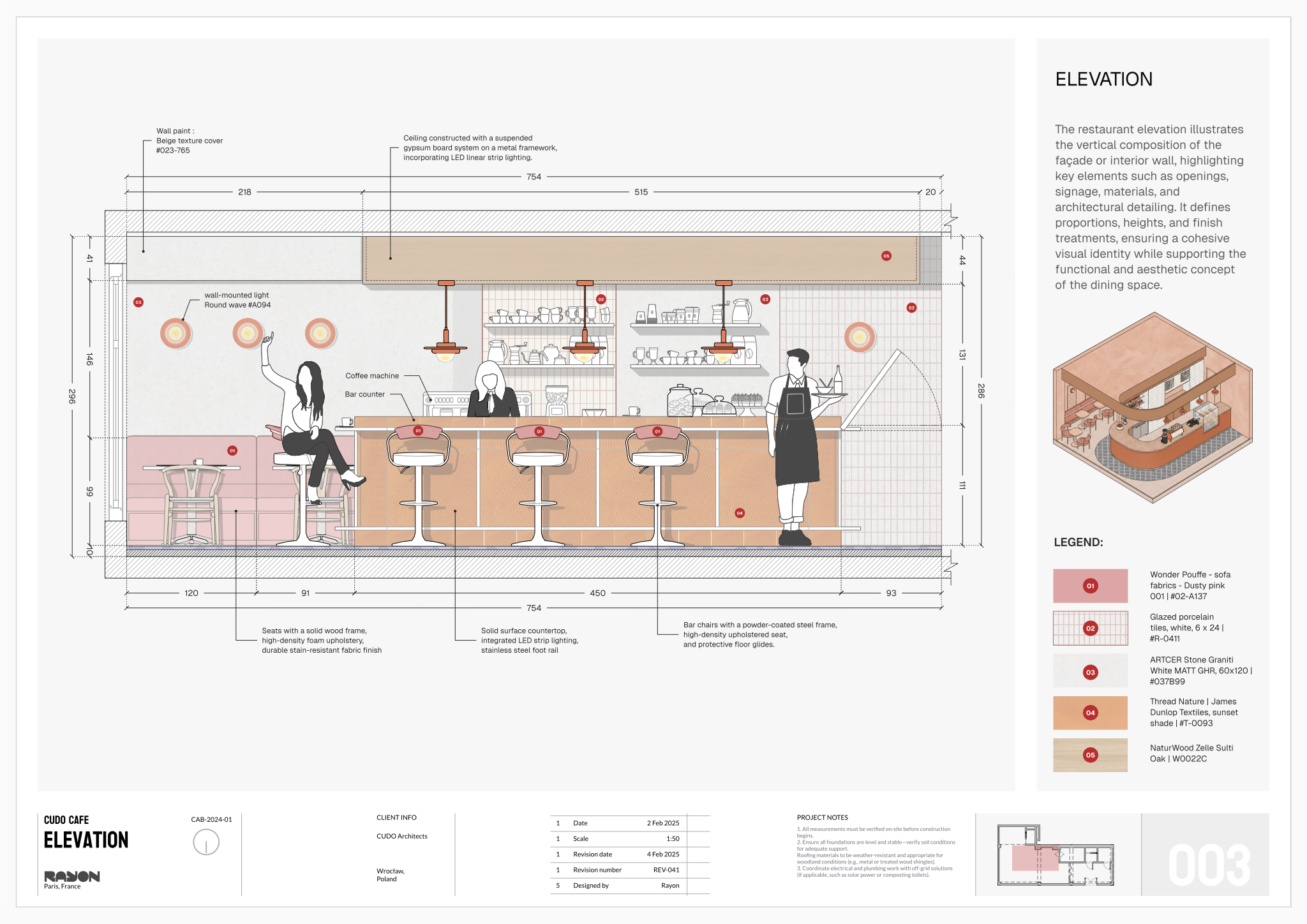 Cafe project presentation template preview