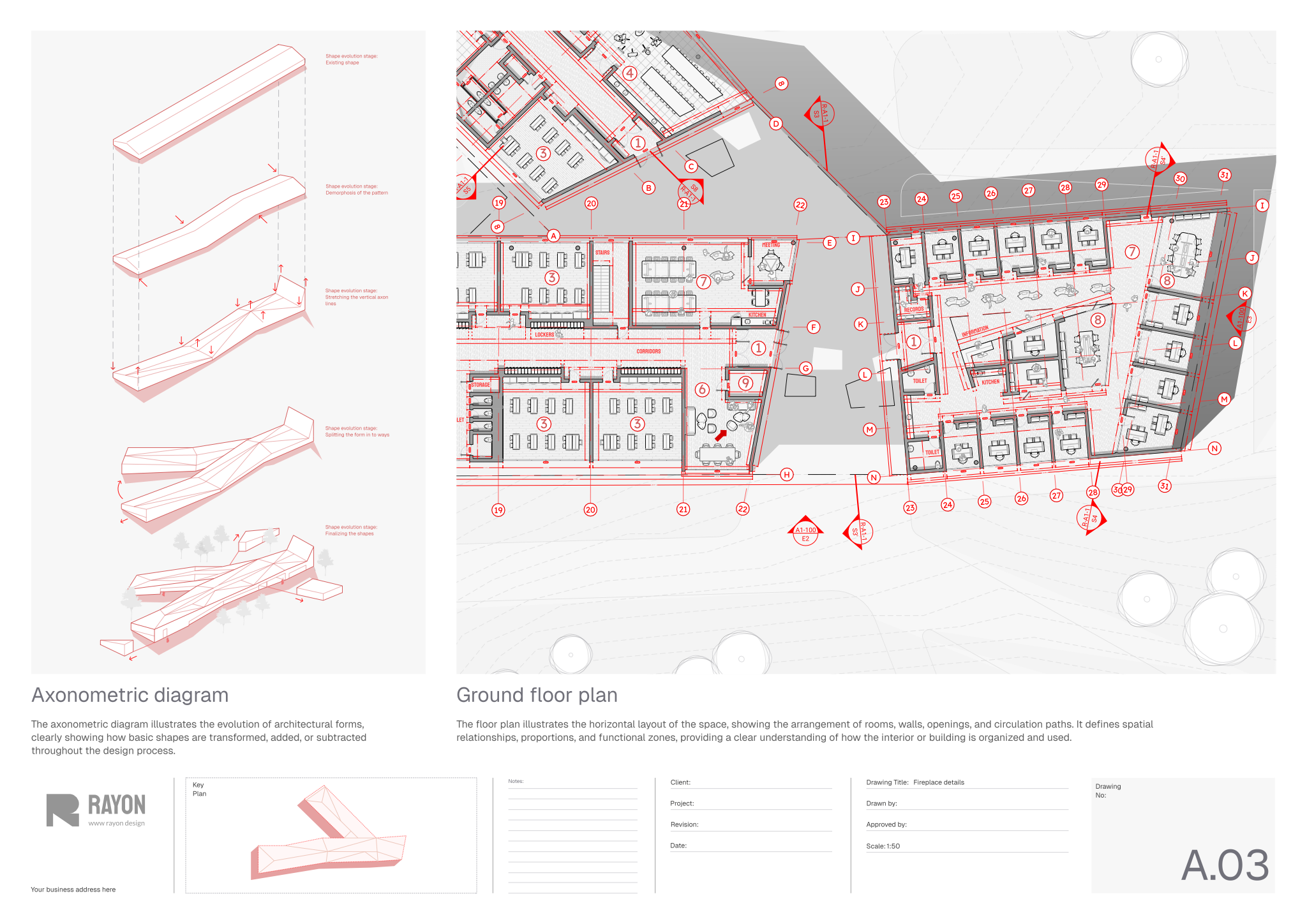 Campus design layout template preview