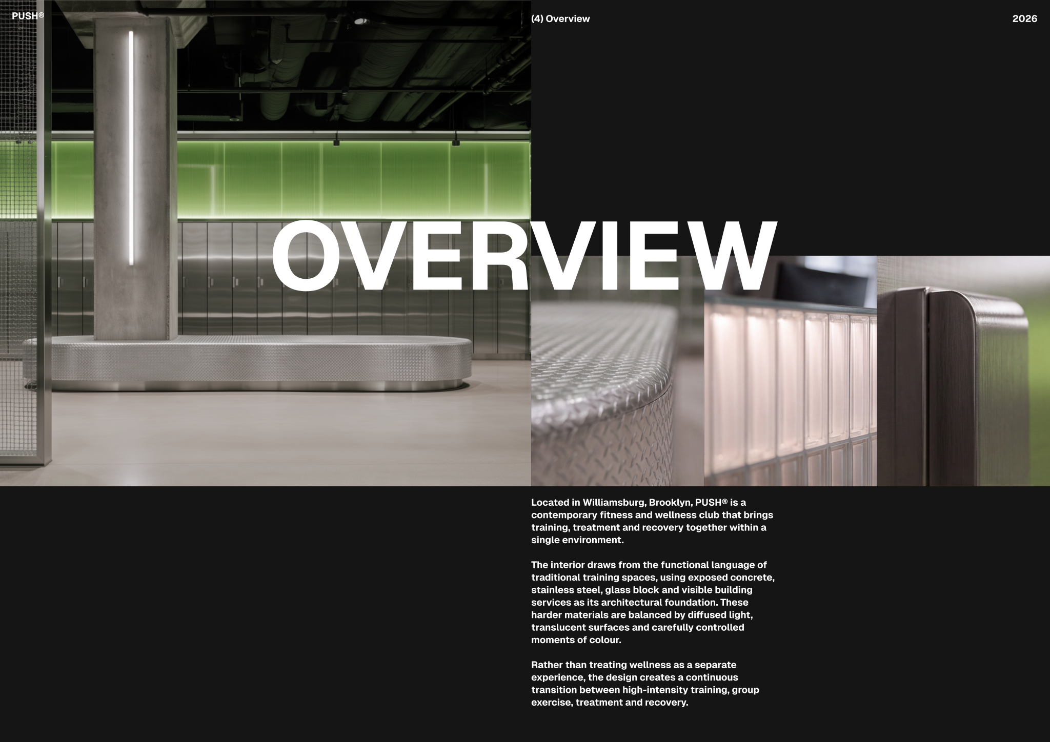 Page from the Concept deck - Gym A3 template