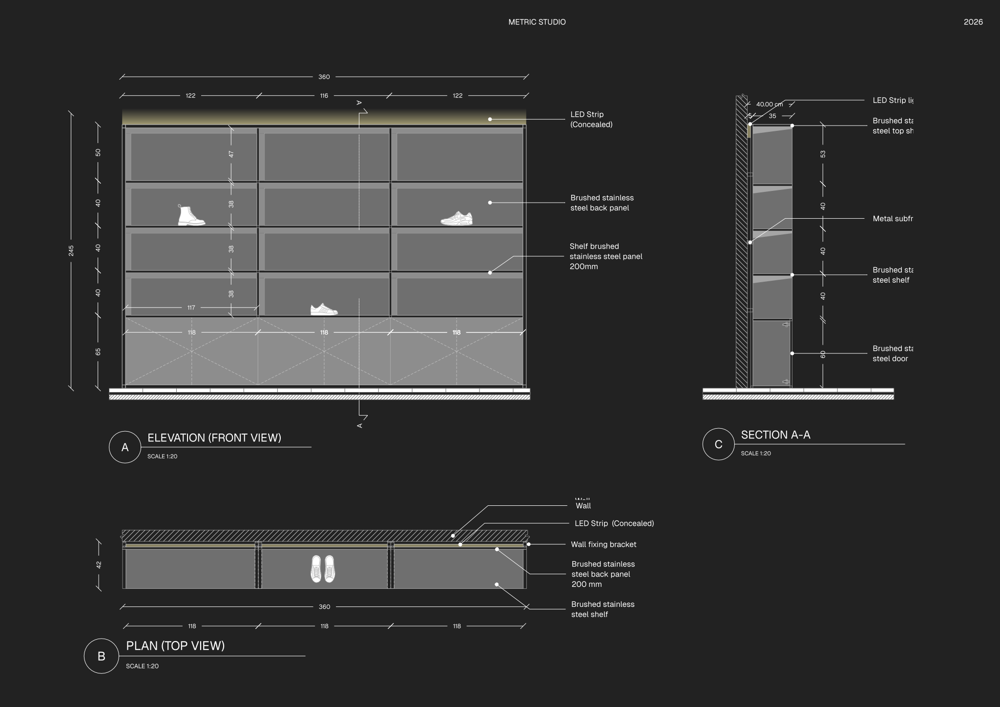 Page from the Fixture & millwork - Sport retail template