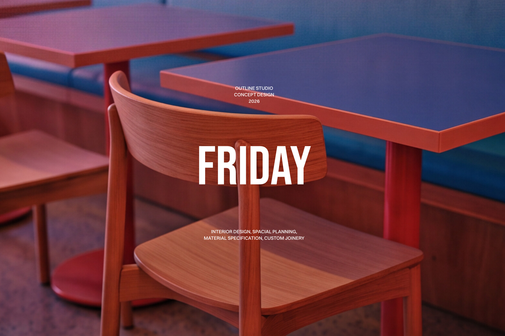 Restaurant chain concept design template preview
