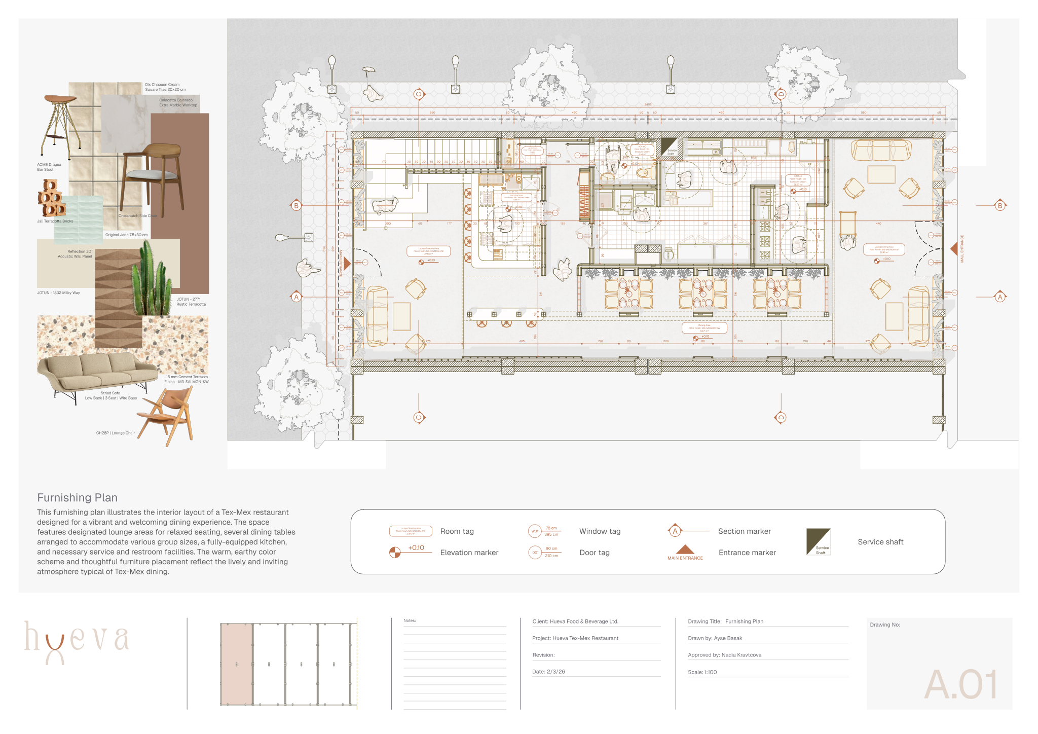 Small restaurant project template preview