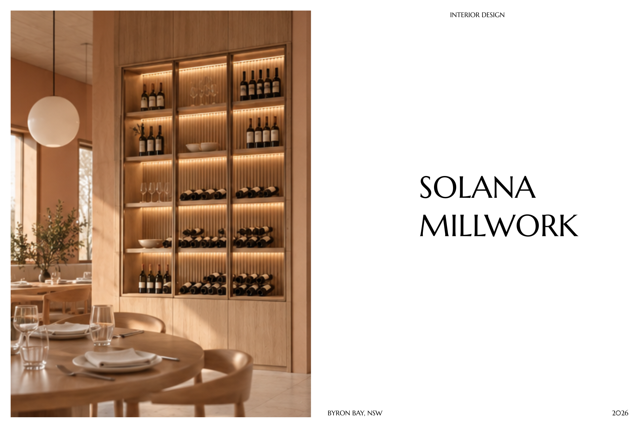 SOLANA - Millwork drawings A4 template preview