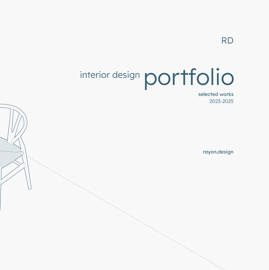Interior design portfolio templates — Rayon Templates