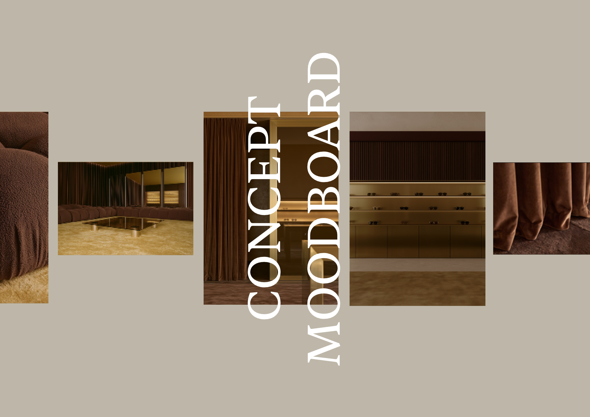 Luxury retail moodboard