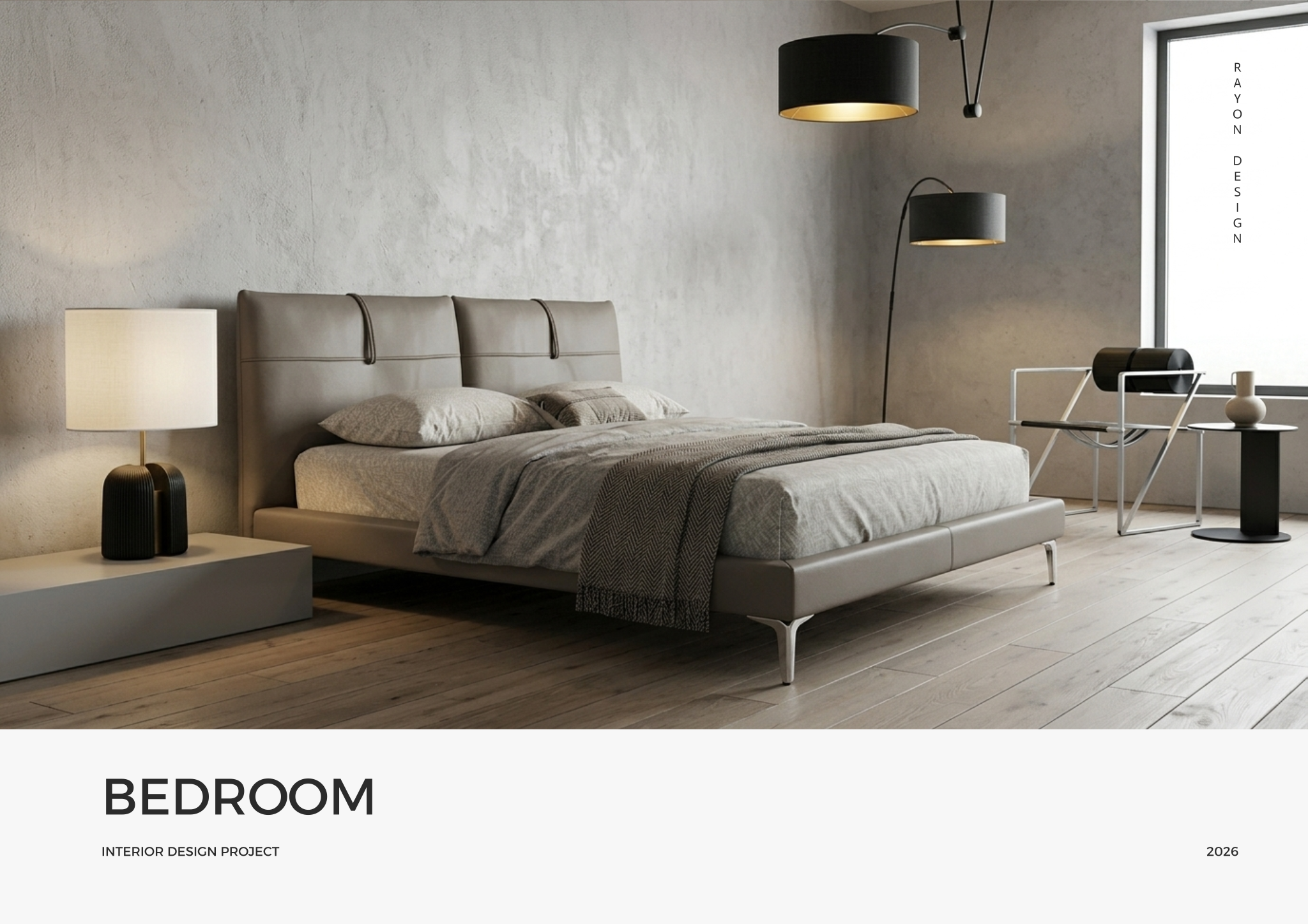 Modern bedroom concept