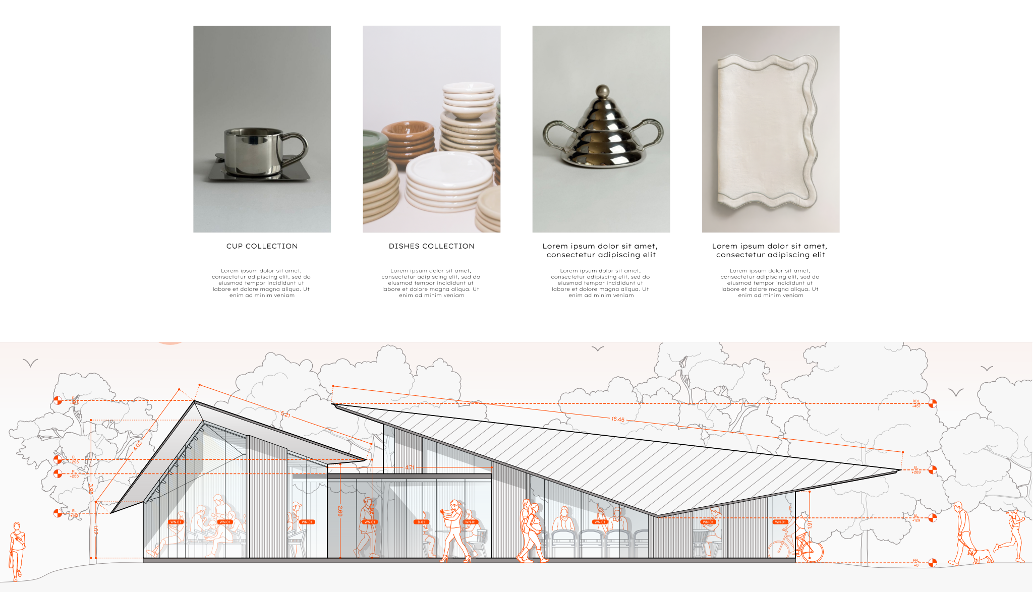 Orange-style architecture portfolio — Rayon Template