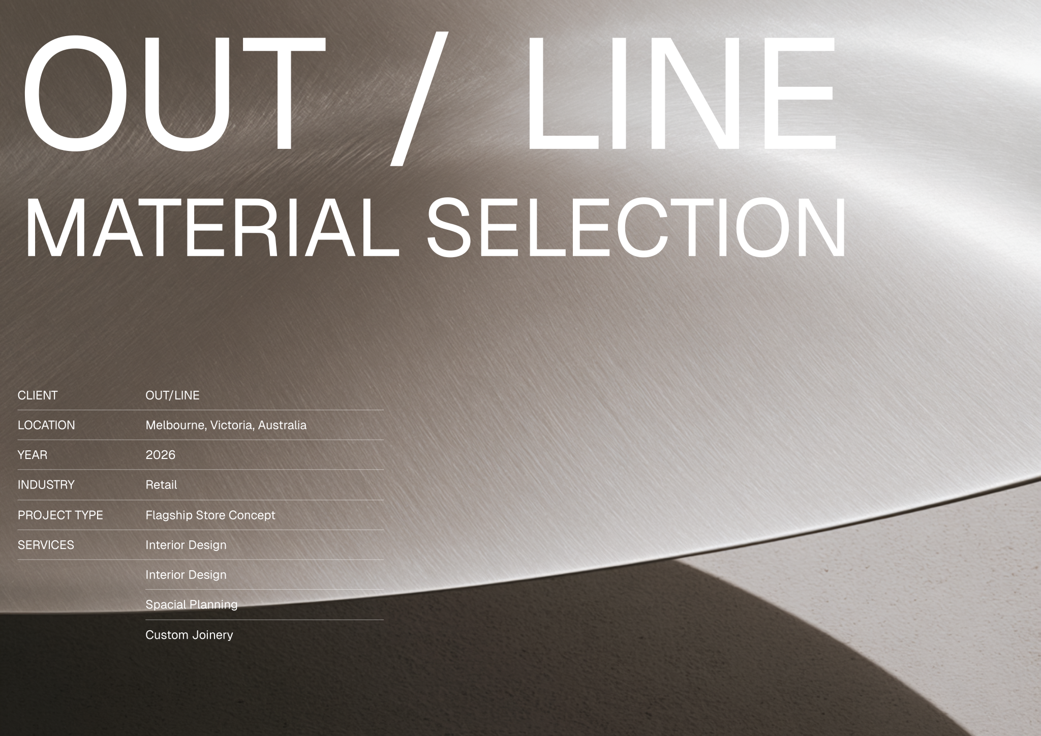 OUTLINE - Material selection